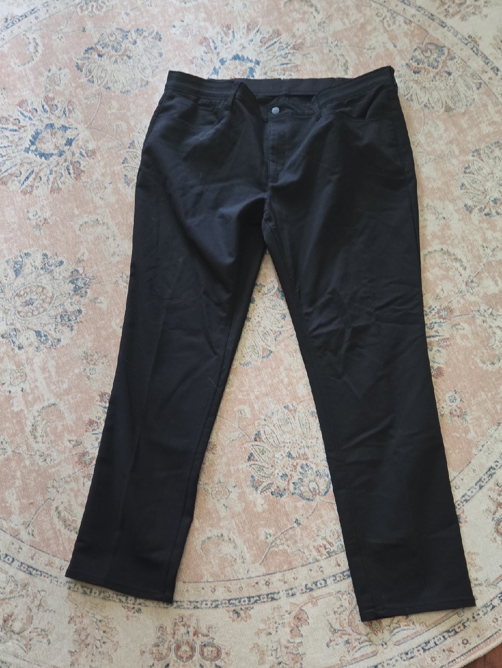 Calvin Klein Black Dress Pants Stretch 4 Pockets Size 40x32 Excellent Condition